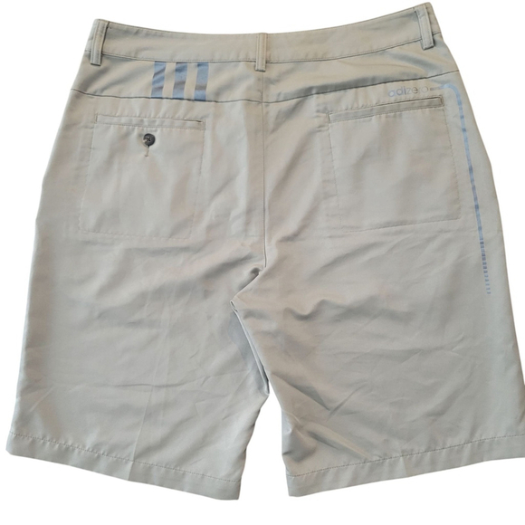 Adidas Adizero Golf Shorts Size 34 Mens Inseam 10" Tan Color Excellent Condition - Picture 2 of 5